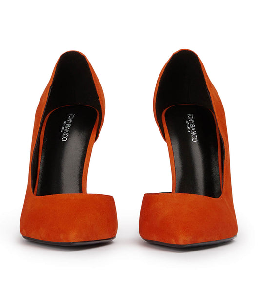 Tony Bianco Alyx Aperol Semsket Skinn 10.5cm Eventhæler Oransje | BNOSO12966