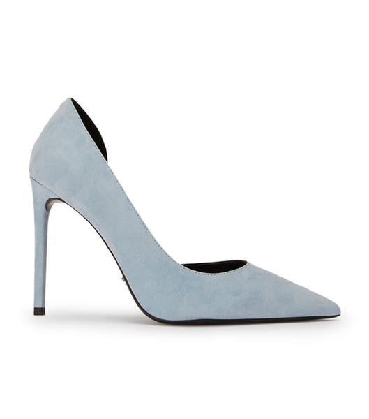 Tony Bianco Alyx Sky Semsket Skinn 10.5cm Stiletthæler Blå | QNOWA97065