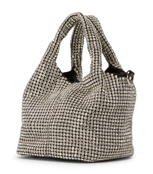 Tony Bianco Angie Clear Crystal Mini Handbags Accessories Sølv | YNOGT89471