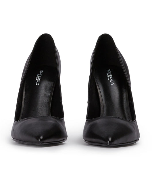 Tony Bianco Anja Black Como 10.5cm Court Sko Svarte | GNOUC23918