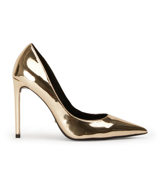 Tony Bianco Anja Gold Shine 10.5cm Court Sko Gull | GNOUC77454