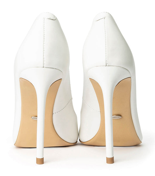 Tony Bianco Anja Milk Capretto 10.5cm Stiletthæler Hvite | NOJZR89694