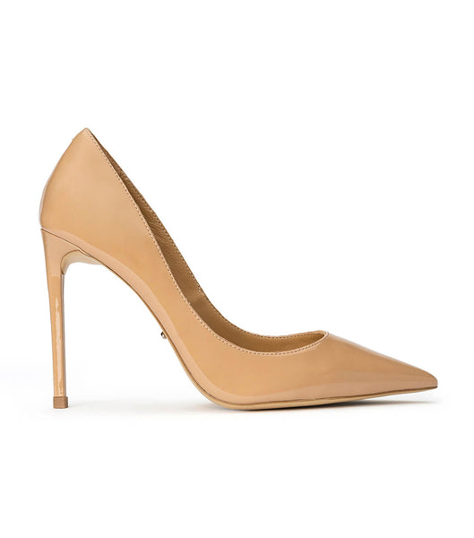 Tony Bianco Anja Nude Patent 10.5cm Bling hæler Beige | ZNONQ54372