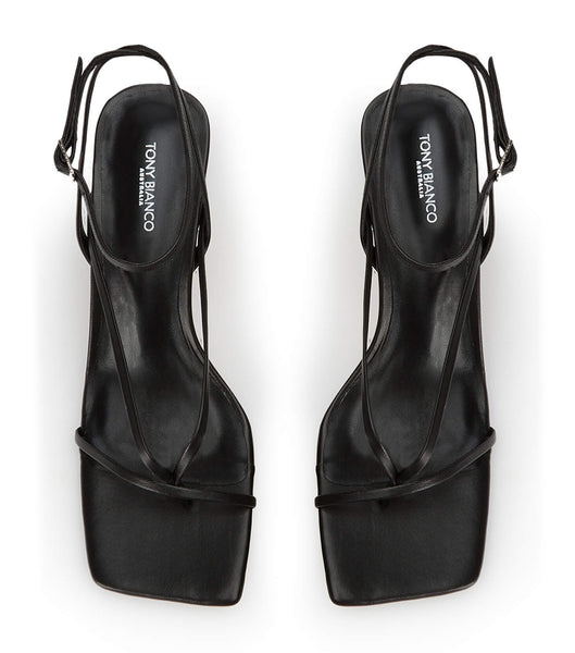 Tony Bianco Avi Black Nappa 6.5cm Strappy hæler Svarte | TNOWZ80303