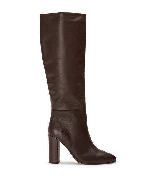 Tony Bianco Boss Choc Como 9.5cm Mid Calf Boots Sjokolade | QNOWA50319