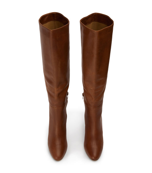 Tony Bianco Boss Cognac 9.5cm Støvler Med Hæl Brune | TNOWZ93914