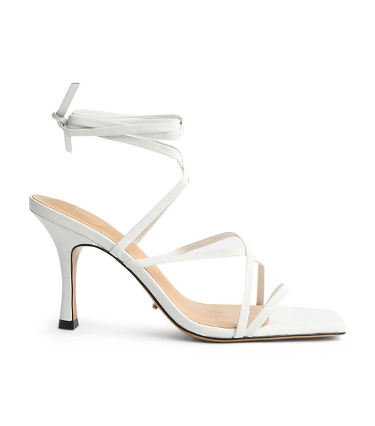 Tony Bianco Caden White Sheep Nappa 8.5cm Stiletthæler Hvite | QNOWA48634