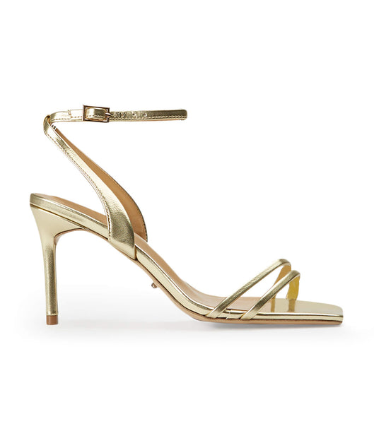 Tony Bianco Camelia Gold Nappa Metallic 8.5cm Stiletthæler Gull Metal | ZNOMJ93742