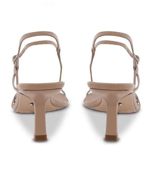 Tony Bianco Caprice Skin Capretto 7cm Strappy hæler Skin Color | NOIIZ66346