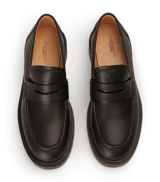 Tony Bianco Cherish Black Turin 4.5cm Loafers Svarte | TNOWZ79278