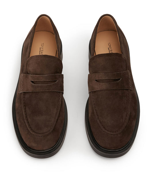 Tony Bianco Cherish Espresso Semsket Skinn 4.5cm Loafers Sjokolade | ENOHC10955