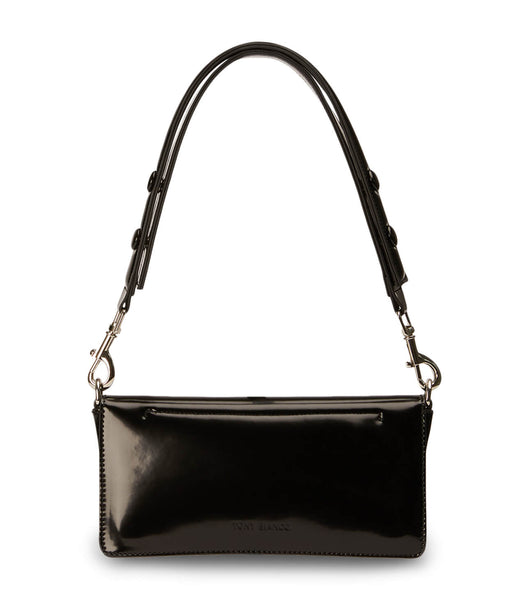 Tony Bianco Clove Black Hi Shine Shoulder Bag Accessories Svarte | NOQAV30439