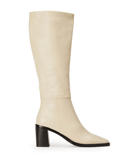 Tony Bianco Darby Ecru Venice 7.5cm Mid Calf Boots Hvite | QNOUV85161