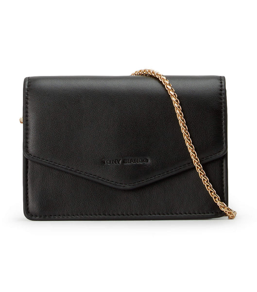 Tony Bianco Dayna Black Lær Cross Body Bag Accessories Svarte | NOEAH57970