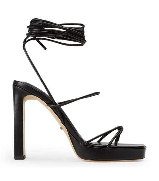 Tony Bianco Deon Black Nappa 11.5cm Strappy hæler Svarte | MNOHR91406