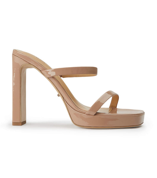 Tony Bianco Diane Coco Patent 11.5cm Platform Sko Beige | NOCIF96899