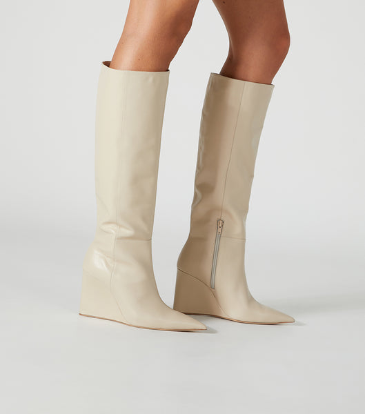 Tony Bianco Drake Vanilla Capretto 9.5cm Mid Calf Boots Lyse Gul | NOXBR36597