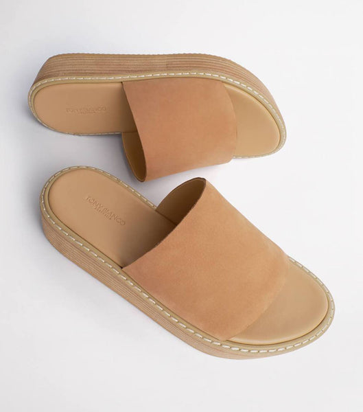 Tony Bianco Elke Caramel 4.5cm Flate Sandaler Beige | NOXMI32150