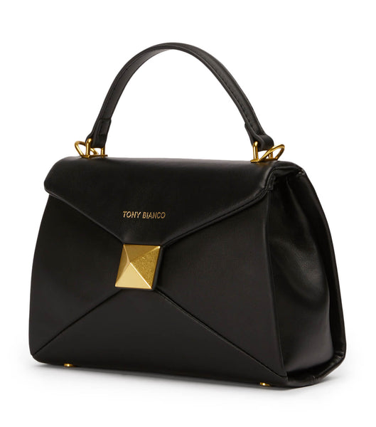 Tony Bianco Eve Black Lær Mini Handbags Accessories Svarte | NOXMI34814