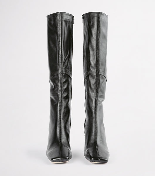 Tony Bianco Fantasy Black Venice 8cm Mid Calf Boots Svarte | BNOSD95698