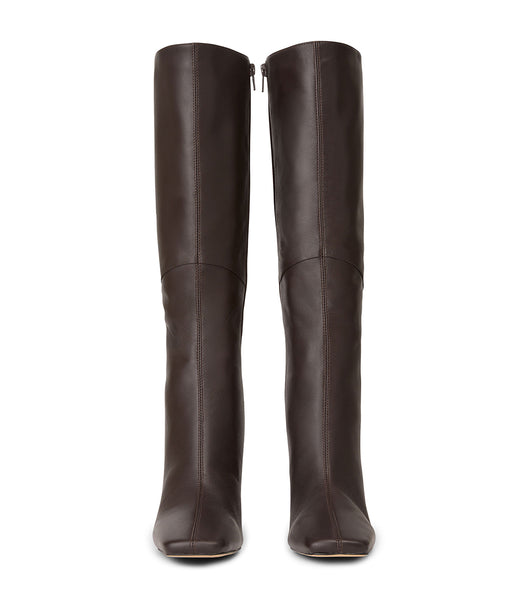 Tony Bianco Fantasy Chocolate Nappa 8cm Mid Calf Boots Sjokolade | XNOBH40041