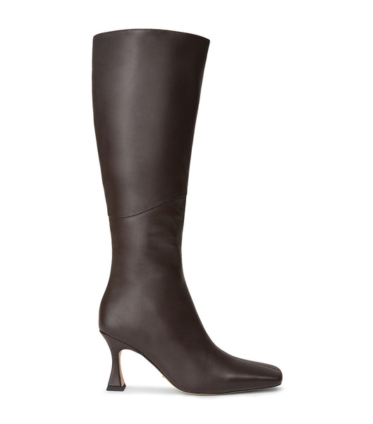 Tony Bianco Fantasy Chocolate Nappa 8cm Mid Calf Boots Sjokolade | XNOBH40041