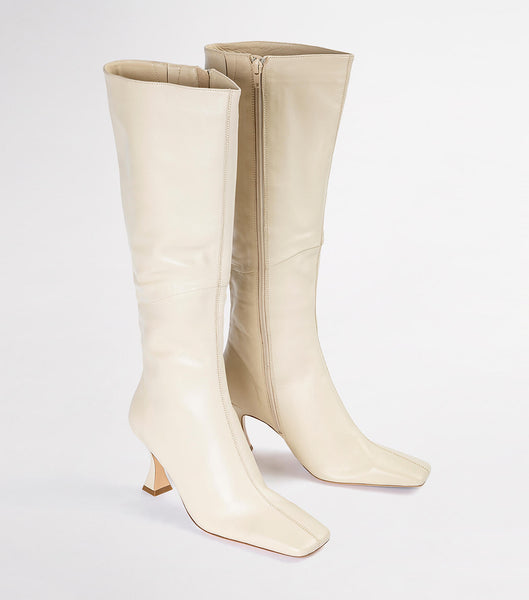 Tony Bianco Fantasy Vanilla Nappa 8cm Mid Calf Boots Lyse Gul | ZNONQ20622