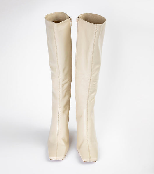 Tony Bianco Fantasy Vanilla Nappa 8cm Mid Calf Boots Lyse Gul | ZNONQ20622