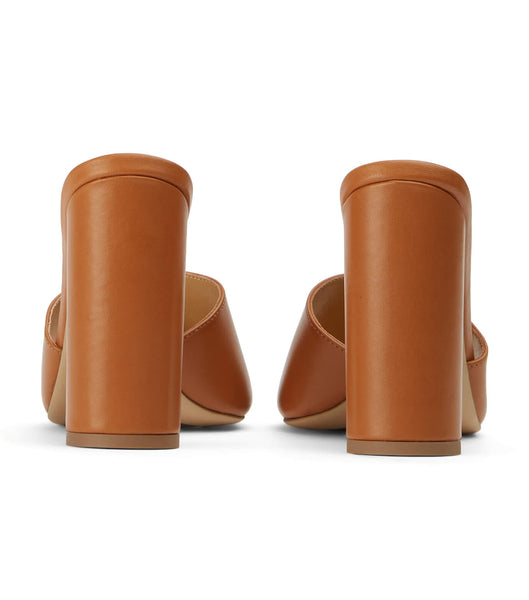 Tony Bianco Farani Tan Como 10.5cm Blokke Hæler Brune | DNOVO53551