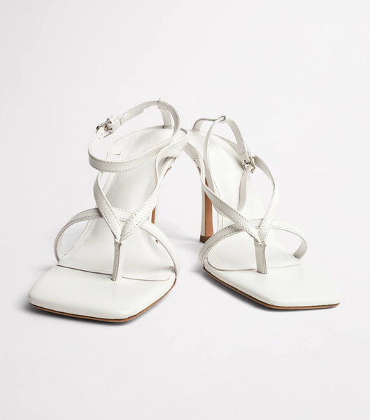 Tony Bianco Faythe White Kid 10.5cm Stiletthæler Hvite | FNOUI42292