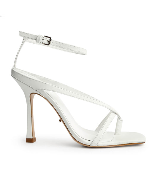 Tony Bianco Faythe White Kid 10.5cm Strappy hæler Hvite | GNOEC20069