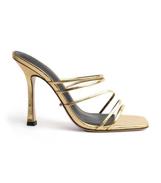 Tony Bianco Foxie Gold Foil 10.5cm Brude hæler Gull | DNOVO63232