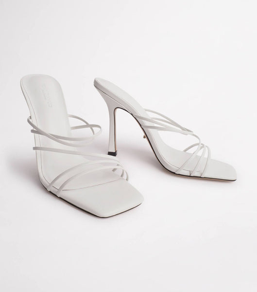 Tony Bianco Foxie White Kid 10.5cm Stiletthæler Hvite | NOCVG49533