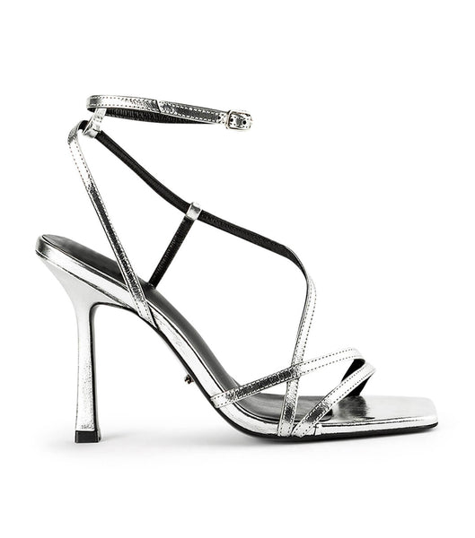 Tony Bianco Franci Silver Foil 10.5cm Stiletthæler Sølv | TNOWZ64926