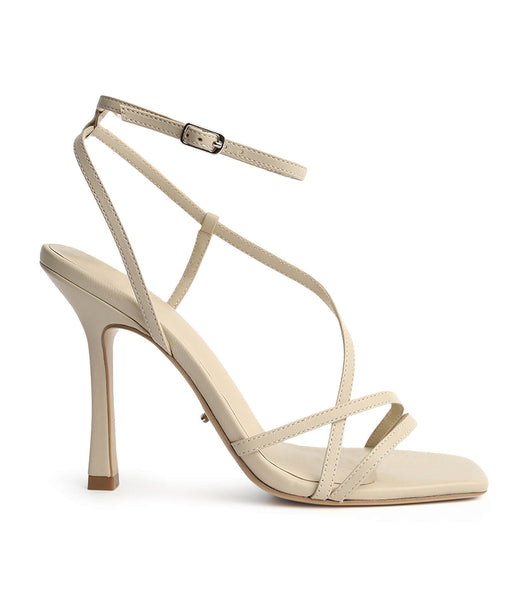 Tony Bianco Franci Vanilla Sheep Nappa 10.5cm Strappy hæler Lyse Gul | NODFL19591