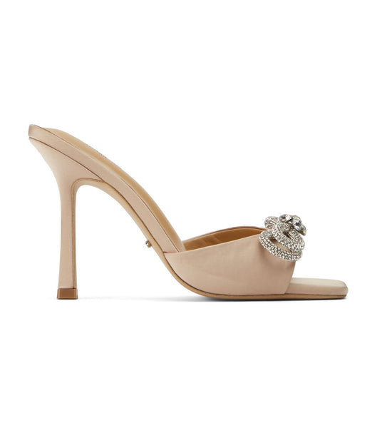 Tony Bianco Franki Nude Satin 10.5cm Brude hæler Beige | MNOHR73450