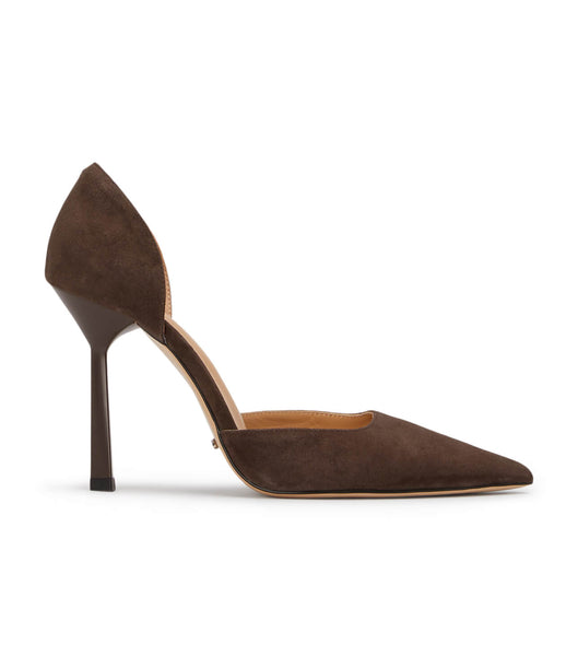 Tony Bianco Gala Espresso Semsket Skinn 10cm Court Sko Brune | ENOHC29861