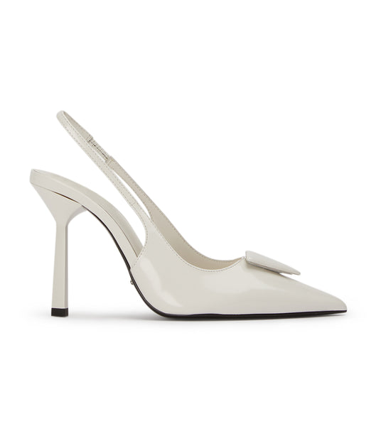 Tony Bianco Ginger White Hi Shine 10cm Eventhæler Hvite | QNOWA25421