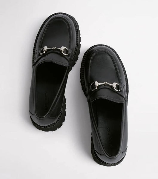 Tony Bianco Greer Black Como 4cm Loafers Svarte | QNOUV85908