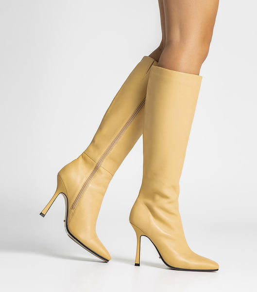 Tony Bianco Havana Butter Nappa 10.5cm Mid Calf Boots Gul | GNOEC82638