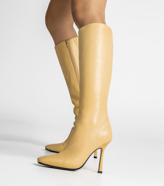 Tony Bianco Havana Butter Nappa 10.5cm Mid Calf Boots Gul | GNOEC82638