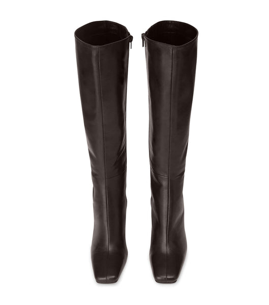 Tony Bianco Havana Chocolate Nappa 10.5cm Mid Calf Boots Sjokolade | NOZDE59870