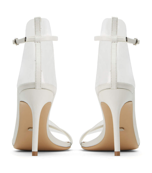 Tony Bianco Houston Milk Capretto 8.5cm Stiletthæler Hvite | MNOHR48944