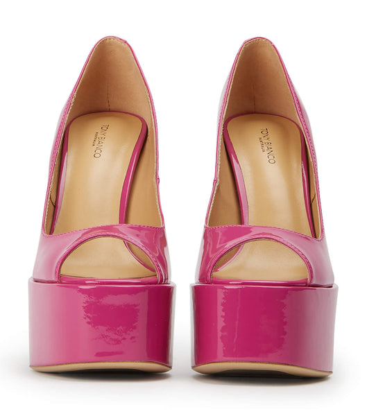 Tony Bianco Jolee Berry Patent 15cm Stiletthæler Rosa | ZNONQ31982