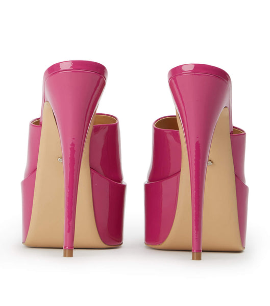 Tony Bianco Jordyn Berry Patent 15cm Stiletthæler Rosa | TNOPQ84678