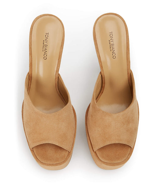 Tony Bianco Jordyn Butterscotch Semsket Skinn 15cm Stiletthæler Brune | XNOBH29600