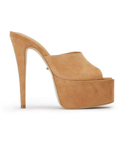 Tony Bianco Jordyn Butterscotch Semsket Skinn 15cm Stiletthæler Brune | XNOBH29600