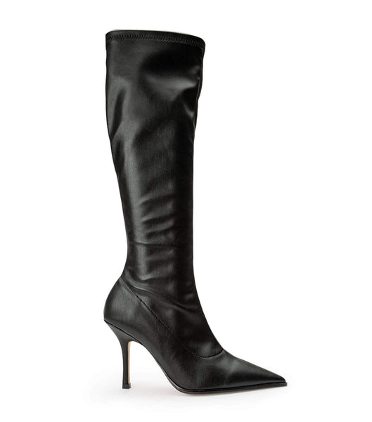 Tony Bianco Knight Black Venezia 9.5cm Mid Calf Boots Svarte | BNOSD93189