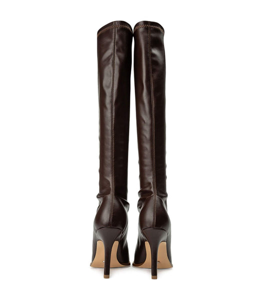 Tony Bianco Knight Choc Venezia 9.5cm Mid Calf Boots Sjokolade | SNOVO41233