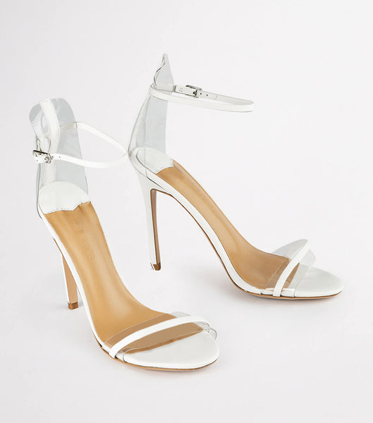 Tony Bianco Kosumi Milk Denver 11cm Stiletthæler Hvite | XNOGW31067